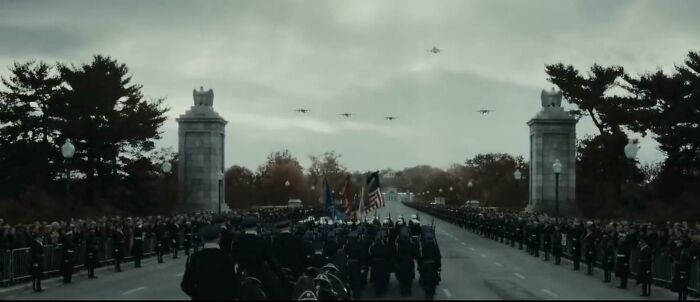 During The Ending Scene In Batman vs. Superman (2016), The Flyover Depicted Is The Man Formation Where One Plane Is Deliberating Missing From The Formation, To Symbolize The Deceased Person’s Absence