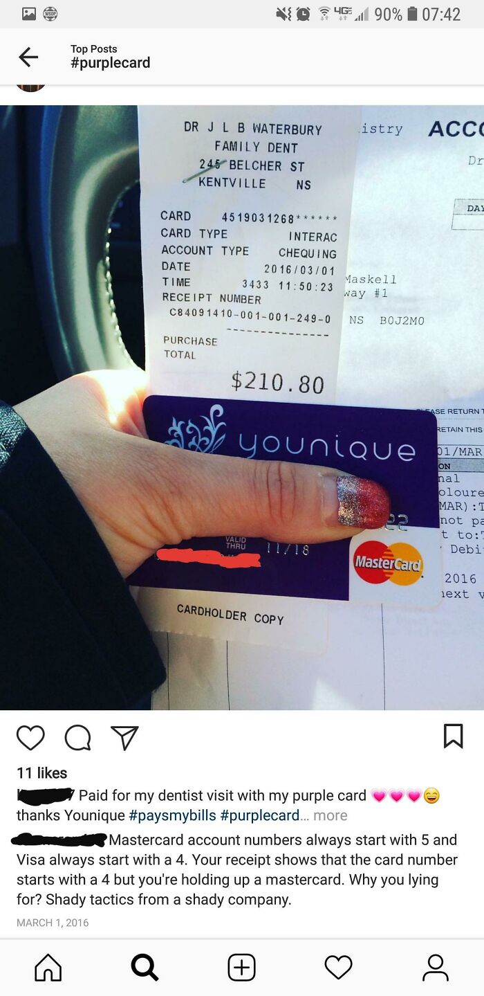 The #purplecard Hashtag On IG Has Much Cringe