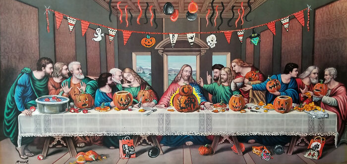 Getting In The Hallowe'en Spirit... "Carving Pumpkins" A Piece I Did A Couple Of Years Ago. Enjoy