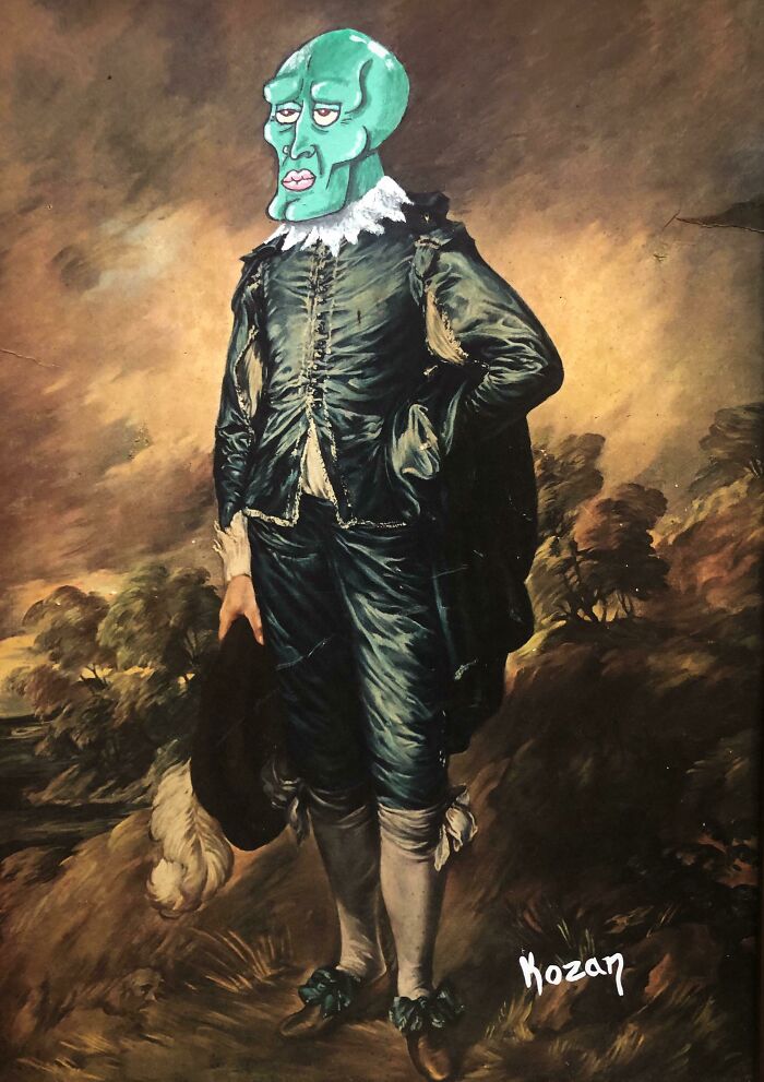 Handsome Squidward's Head Was Too Perfect For This One. It's Turned Into One Of My Favorite Repaintings Yet