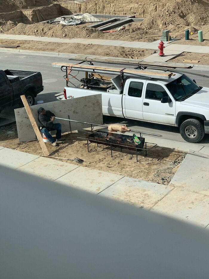 Hired A Guy To Put In My Grass. Dude Showed Up With This To Feed His Crew At The End Of The Day