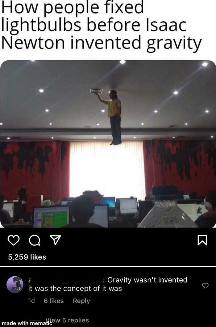 Bulbs Were Invented After Newton As Well