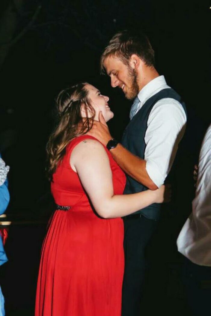 This Photo Somebody Took At My Sister's Wedding Of Me And My Wife. Is Seems Silly, But I Just Can't Stop Looking At It Over And Over Again