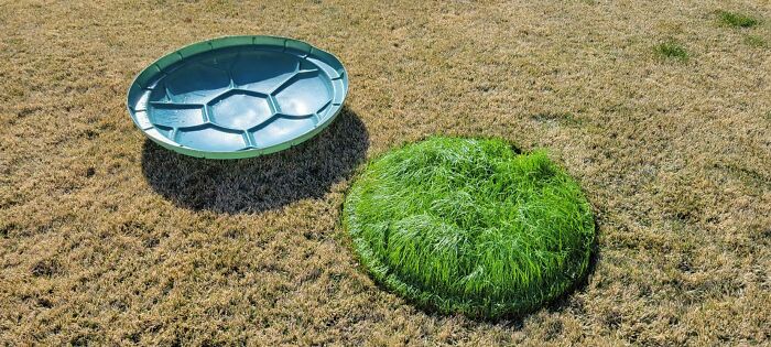 This Mini Greenhouse From The Turtle Shell Lid To My Son's Sandbox