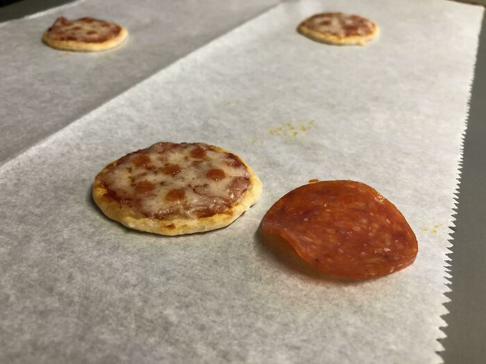 I Made Tiny Pizzas The Size Of Pepperonis.