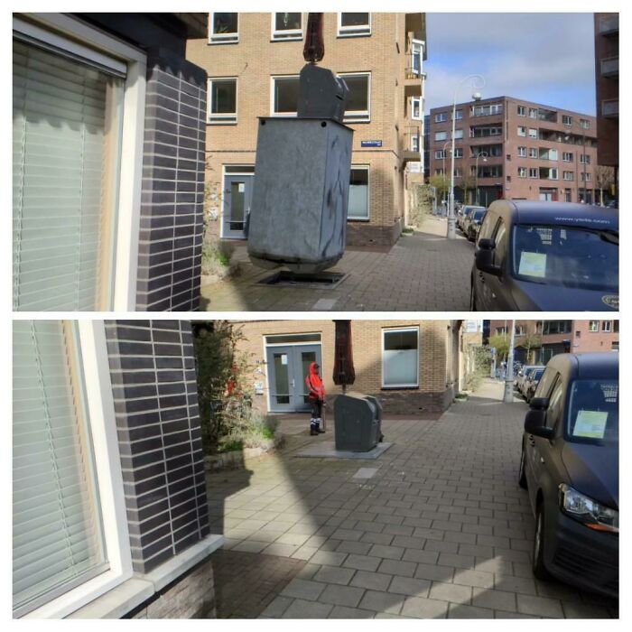 Surprisingly Voluminous Trash Cans In Amsterdam