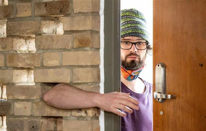 A "Secure" Bike Shed In Cambridge, UK. The Gaps Are For Ventilation, Apparently