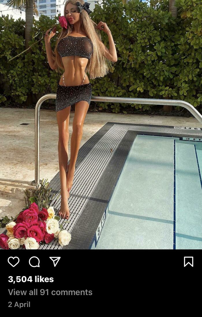 Found On Instagram.... There’s A Lot Going On In This Pic! Is This Edited In Anyway? This Girls Account Is Crazy!