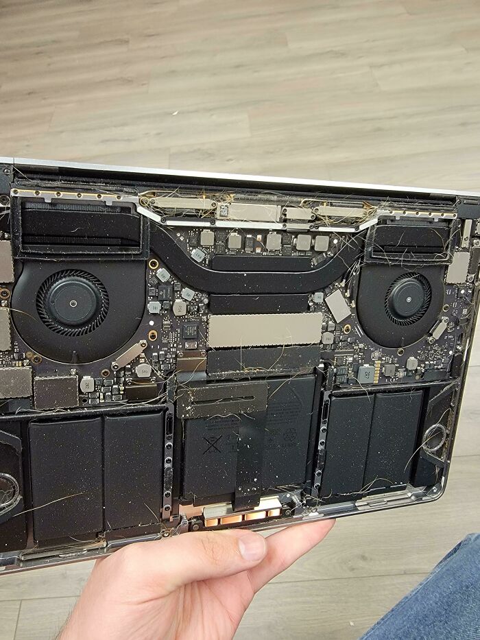 Checked In A MacBook Hair At Work Today