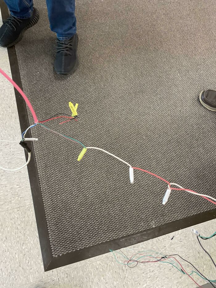 When You Didn’t Bring Wire With You....