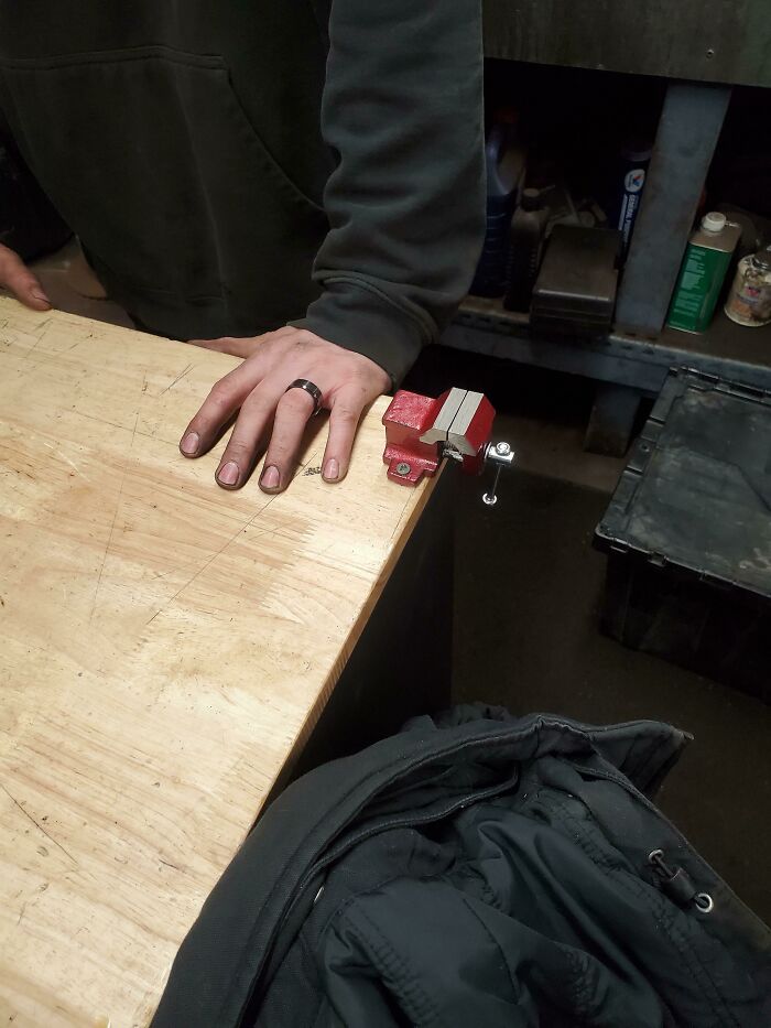 Buddy From Work Got A Great Deal On A Vise Online The Other Day, It Came In Today