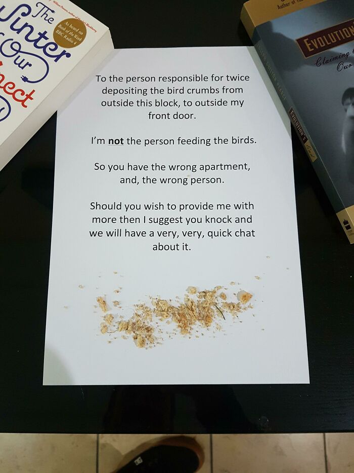 Passive Aggresive Note Of The Day 