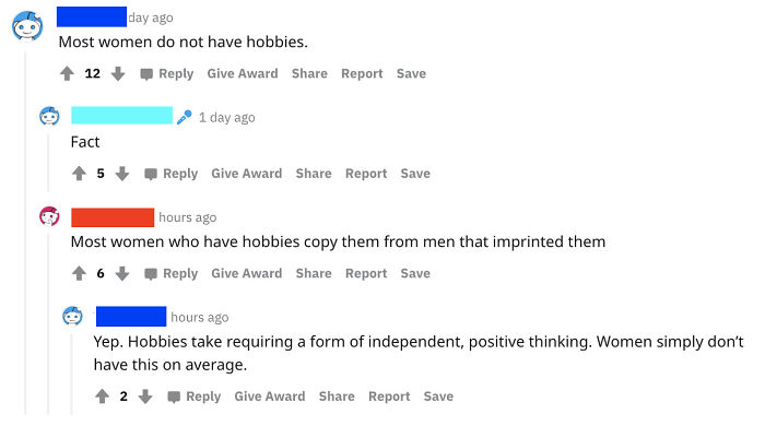 Apparently, Women Don't Have Hobbies Unless They Are Copying Men