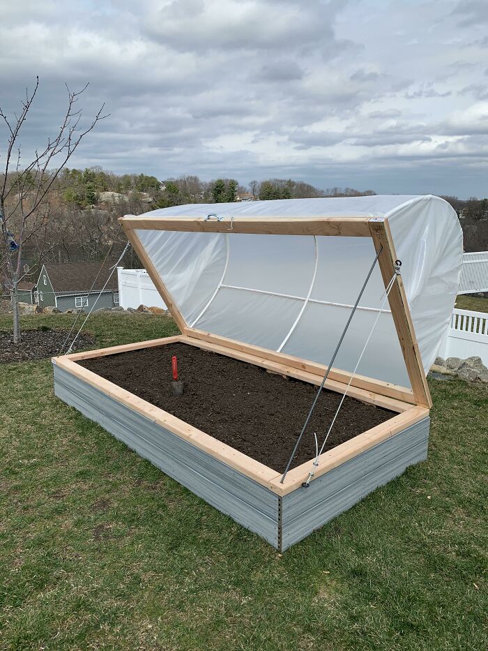 I Made A Hinged Hoop House For My Humble Raised Bed