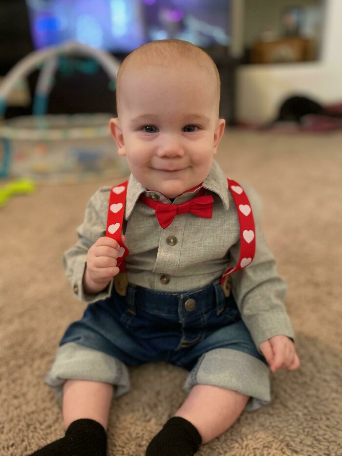 An Updated Picture Of My Little Man Who Was Still Baking In The Oven While I Was Going Through Chemo For The Breast Cancer! He's So Handsome