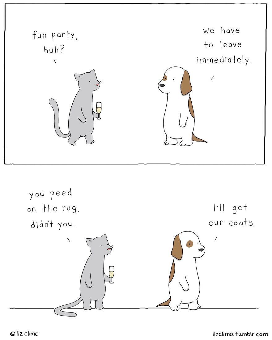 The Simpsons Illustrator Draws Comics Of Animals That Are So Adorable That All We Can Say Is “Awww”