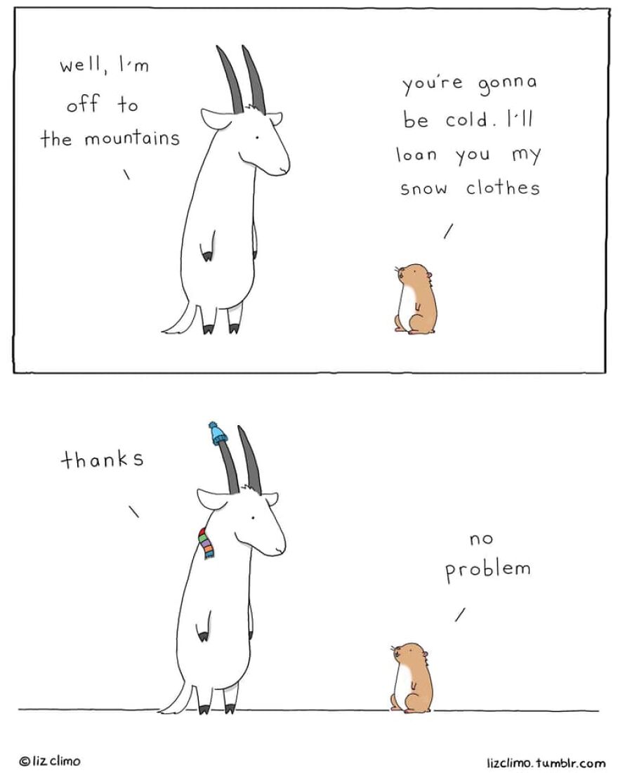 The Simpsons Illustrator Draws Comics Of Animals That Are So Adorable That All We Can Say Is “Awww”