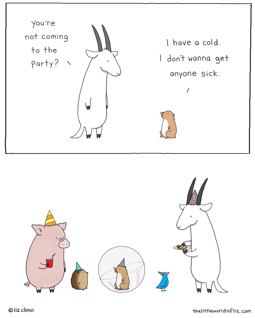 The Simpsons Illustrator Draws Comics Of Animals That Are So Adorable That All We Can Say Is “Awww”