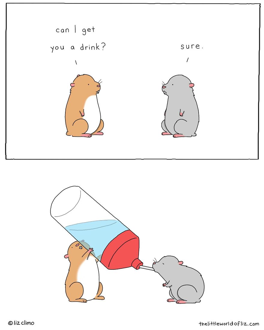 The Simpsons Illustrator Draws Comics Of Animals That Are So Adorable That All We Can Say Is “Awww”