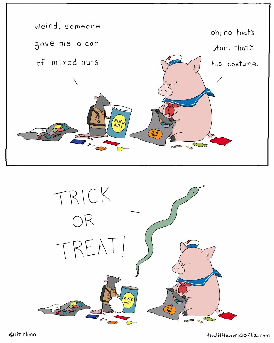 The Simpsons Illustrator Draws Comics Of Animals That Are So Adorable That All We Can Say Is “Awww”