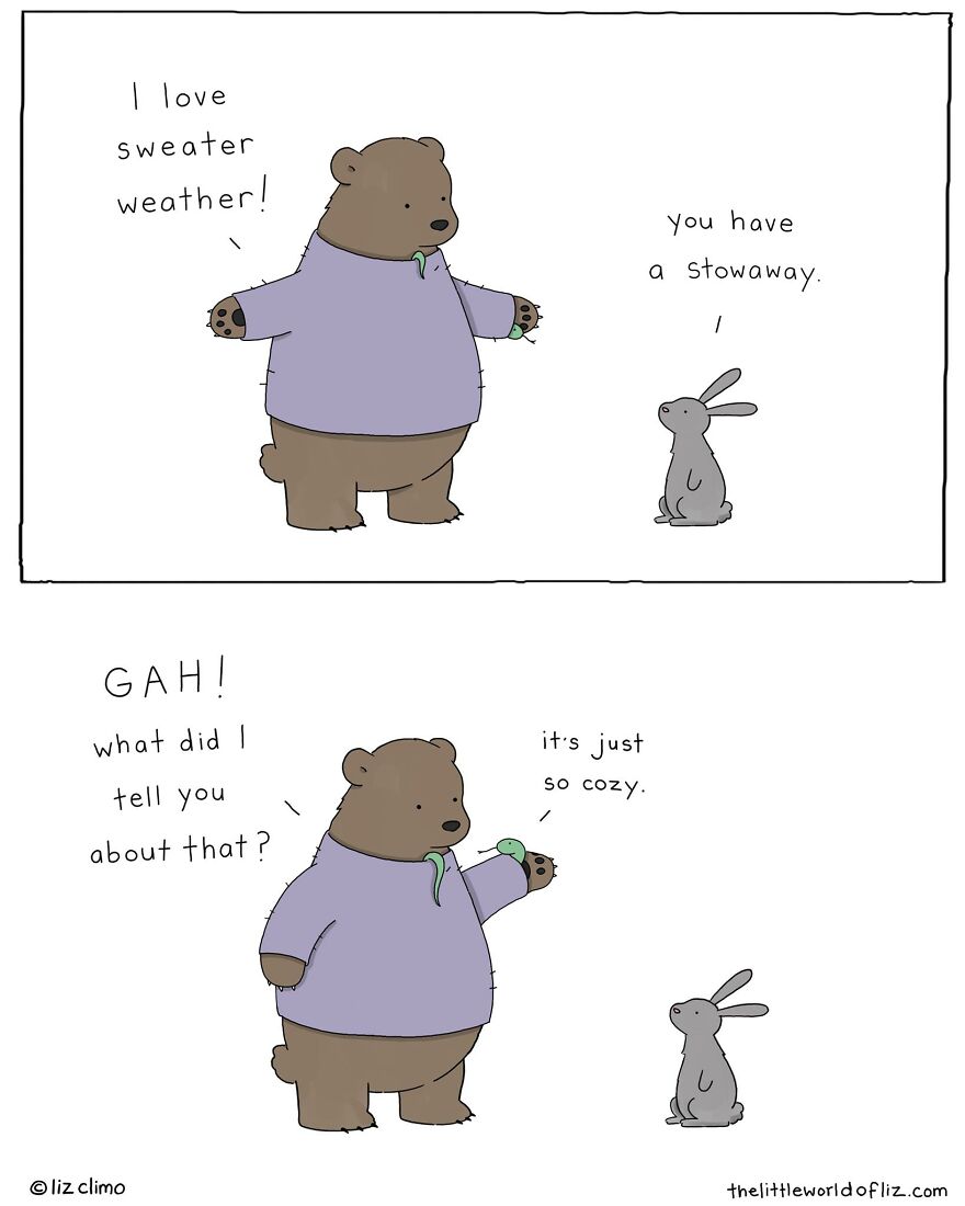 The Simpsons Illustrator Draws Comics Of Animals That Are So Adorable That All We Can Say Is “Awww”