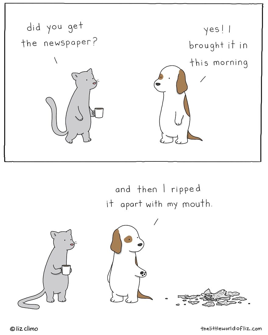 The Simpsons Illustrator Draws Comics Of Animals That Are So Adorable That All We Can Say Is “Awww”