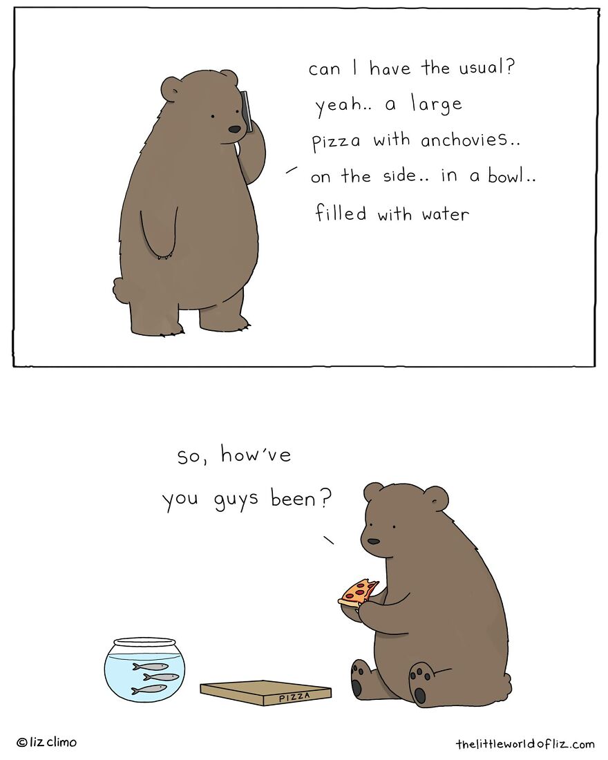 The Simpsons Illustrator Draws Comics Of Animals That Are So Adorable That All We Can Say Is “Awww”