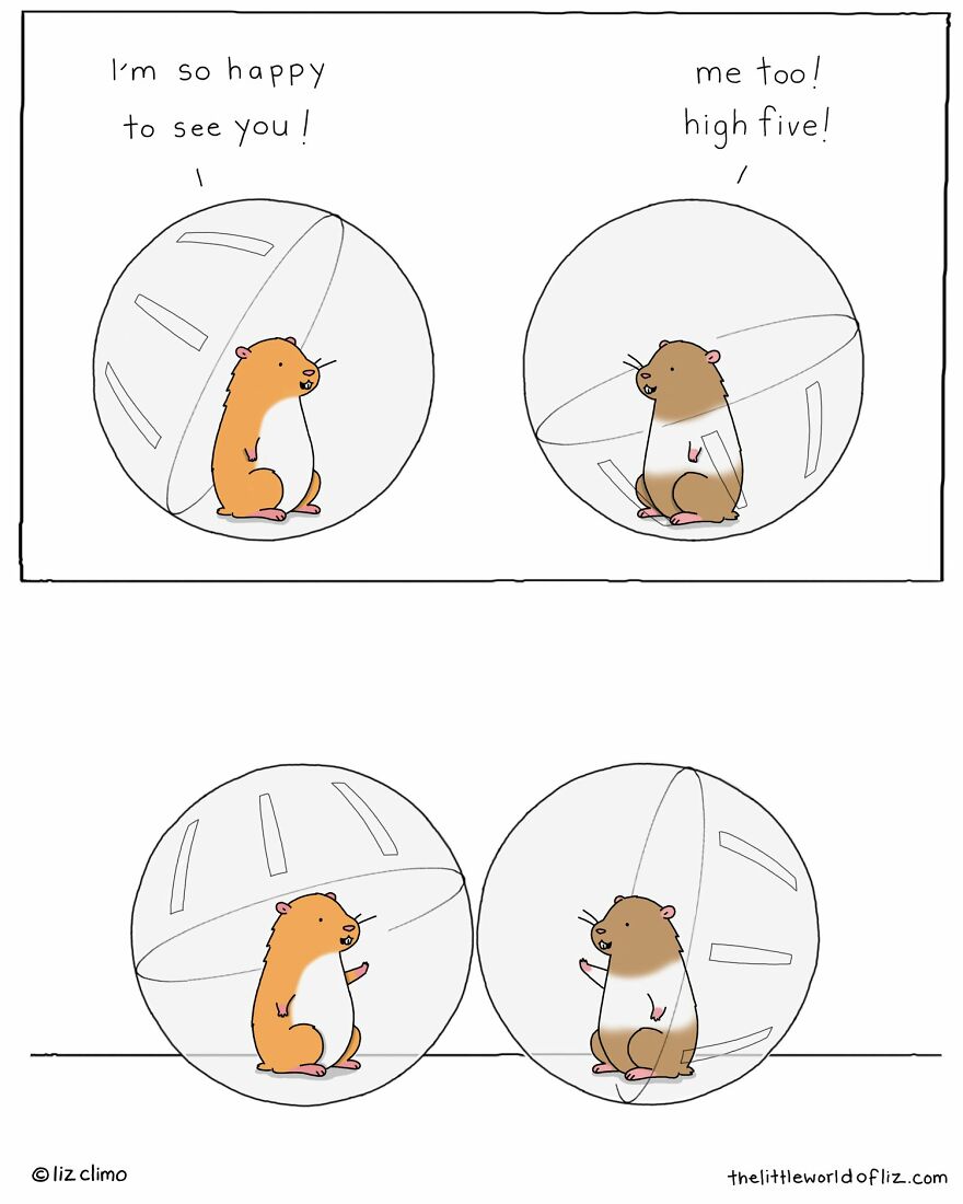 The Simpsons Illustrator Draws Comics Of Animals That Are So Adorable That All We Can Say Is “Awww”