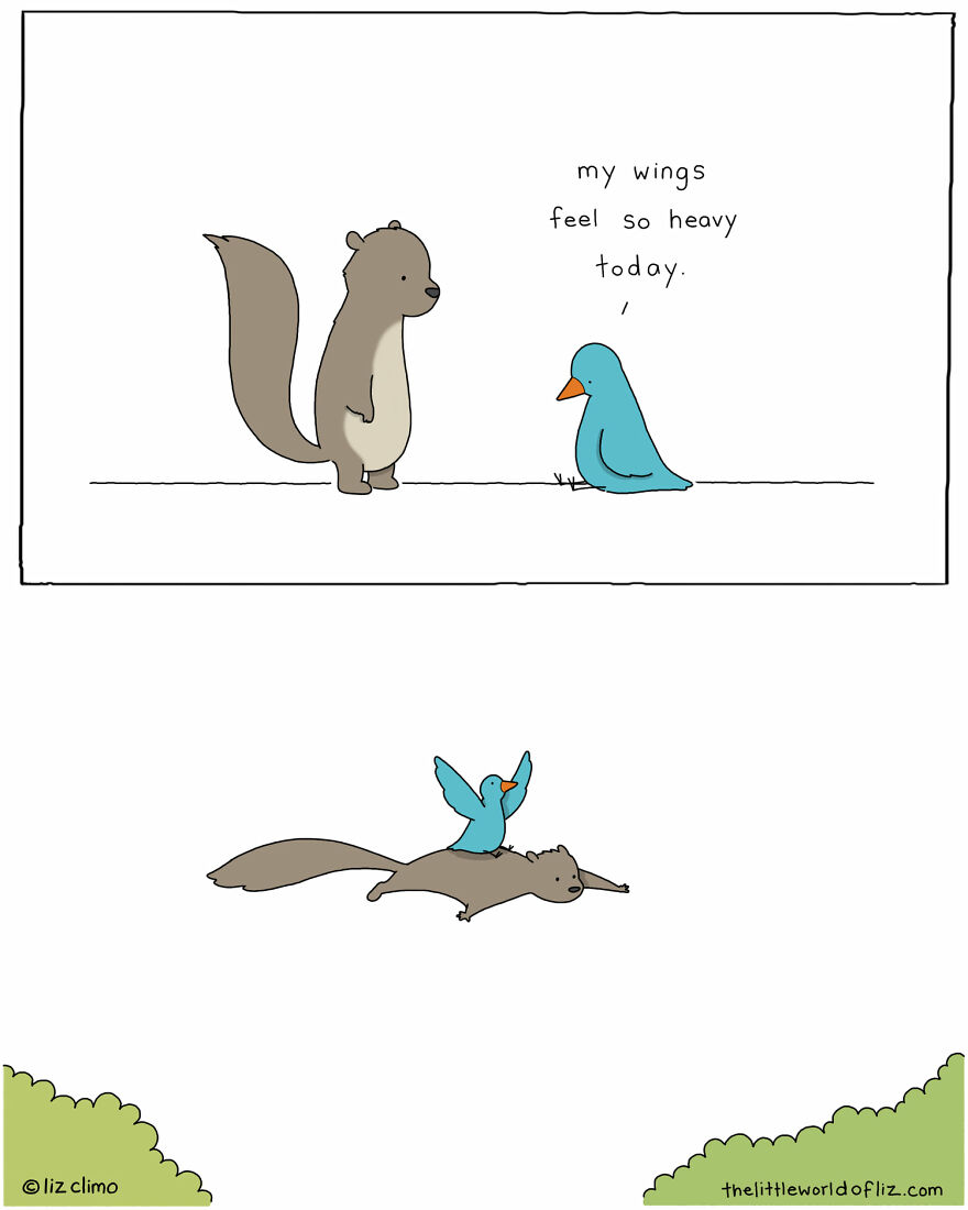 The Simpsons Illustrator Draws Comics Of Animals That Are So Adorable That All We Can Say Is “Awww”