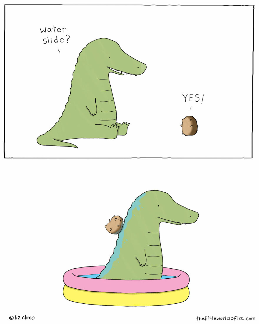 The Simpsons Illustrator Draws Comics Of Animals That Are So Adorable That All We Can Say Is “Awww”