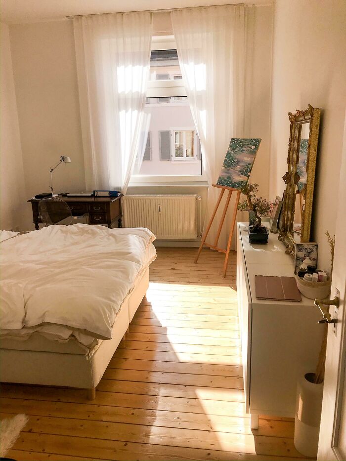 My Cozy Bedroom During Golden Hour