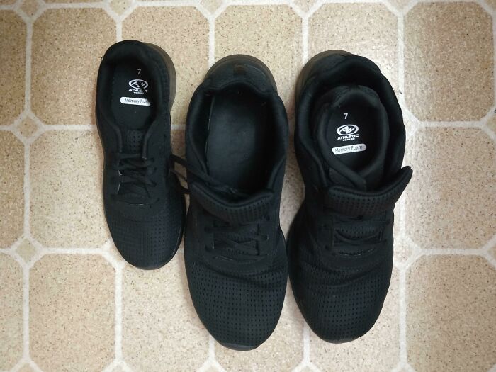 My Husband And I Bought The Exact Same Shoes, And Mine Are Small Enough To Fit All The Way Inside His