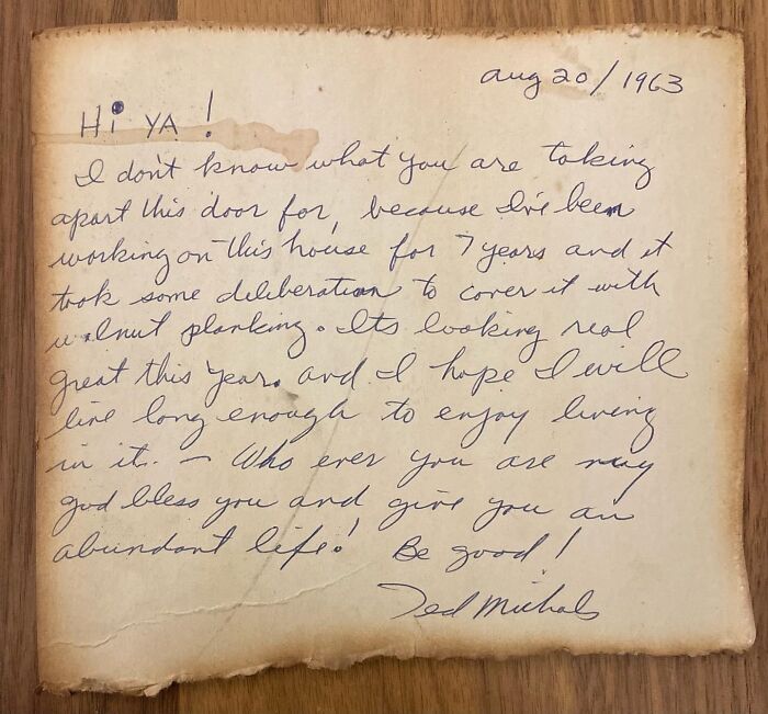 Neighbor Found While Restoring Cabinets In A Frank Lloyd Wright Home