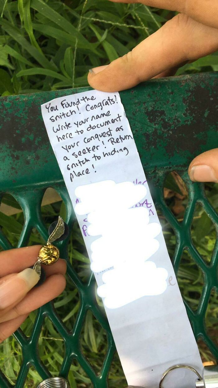 Me N My BF Found This Hiding In A Bench While On Our Bike Ride Today!