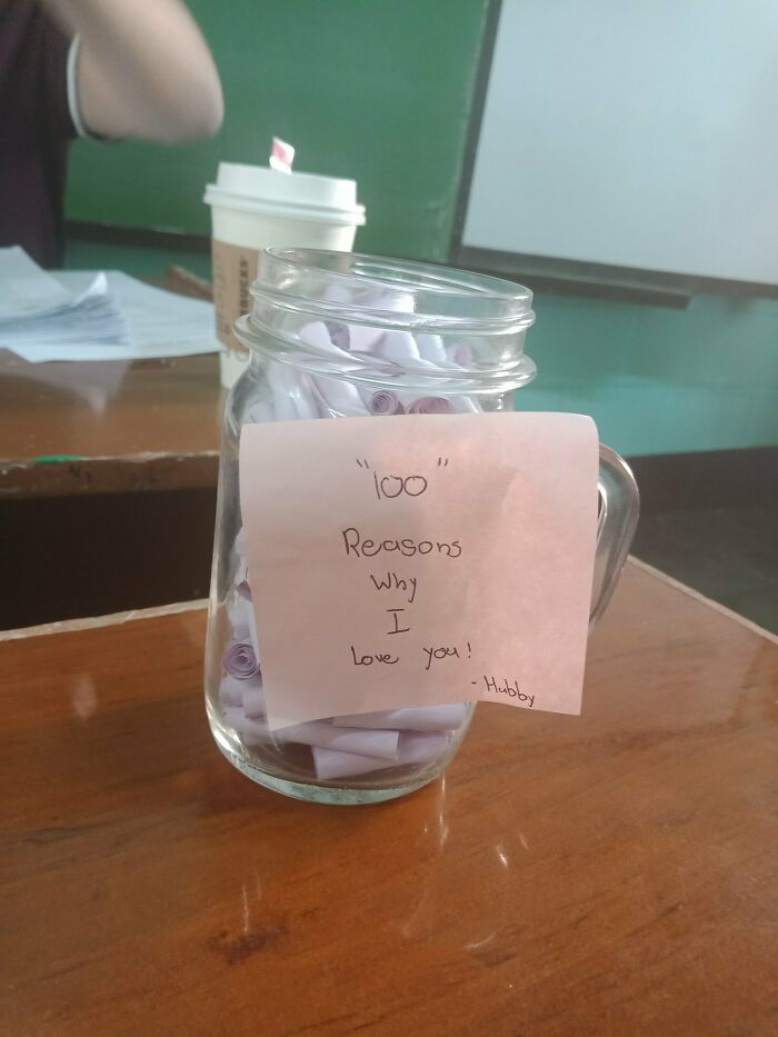 Found This Entire Jar Of Paper Behind A Trash Can