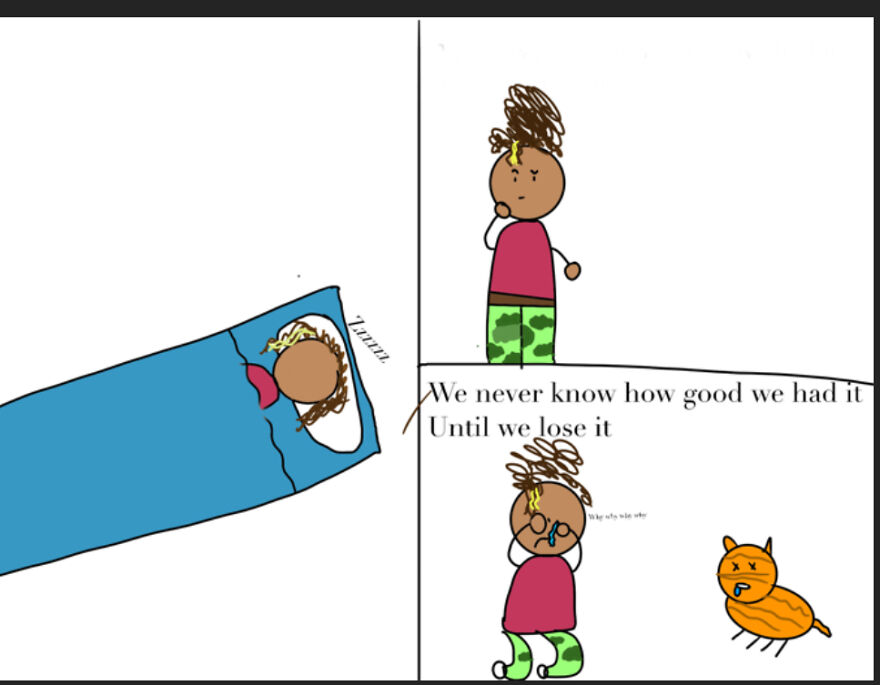 I Made A Two Page Story About Me And My Cat And How I Never Want Her To Leave Me