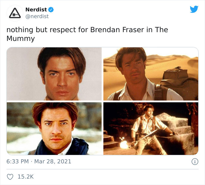 Brendan Fraser Is Trending On Twitter Simply For Being Wholesome (Xx Tweets)