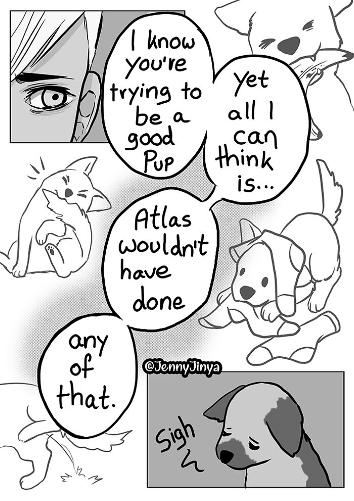 Artist Who Makes People Cry With Her Comics Released A Sequel To 'Little Fish' About The Spirit Of A Dog Visiting Its Owner Who Got A New Puppy Artist Who Makes People Cry With Her Comics Released A Sequel To 'Little Fish' About The Spirit Of A Dog Visiting Its Owner Who Got A New Puppy