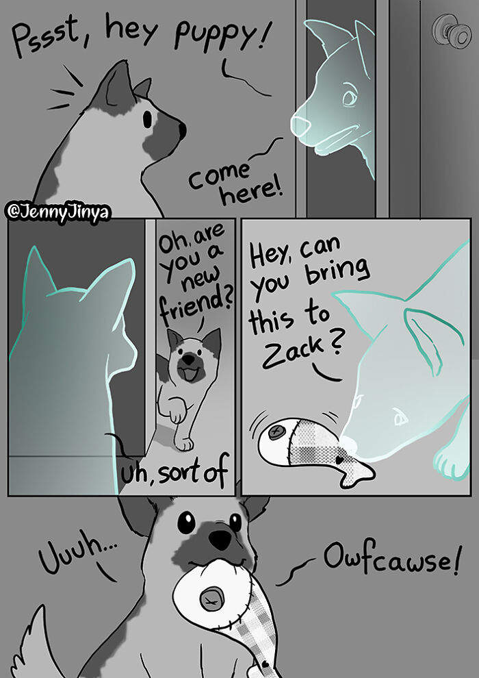 Artist Who Makes People Cry With Her Comics Released A Sequel To 'Little Fish' About The Spirit Of A Dog Visiting Its Owner Who Got A New Puppy Artist Who Makes People Cry With Her Comics Released A Sequel To 'Little Fish' About The Spirit Of A Dog Visiting Its Owner Who Got A New Puppy