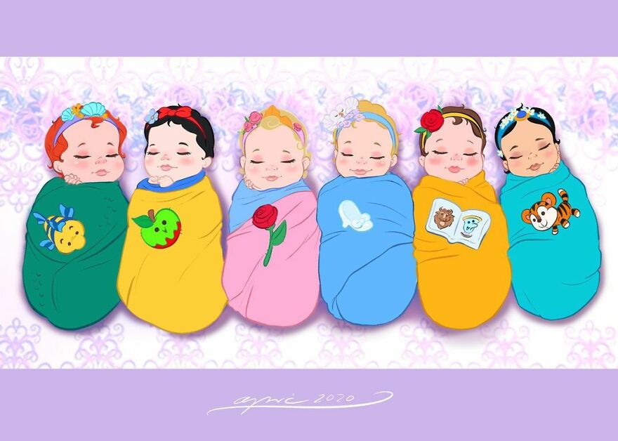 Inspired By A Newborn Photoshoot, This Artist Imagined How Disney Princesses And Villains Looked As Babies Inspired By A Newborn Photoshoot, This Artist Imagined How Disney Princesses And Villains Looked As Babies