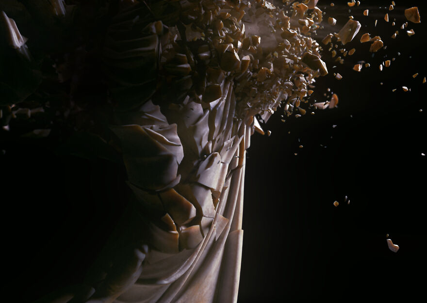 I Made A Thought-Provoking Short Film Showing The Collapse Of Ancient Greek And Roman Statues