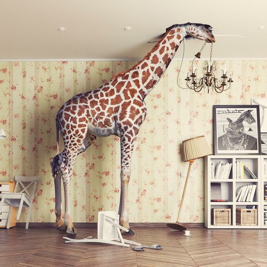 An Interior And Game Designer Transforms Popular Home Design Into Surrealist Art (32 Pics)