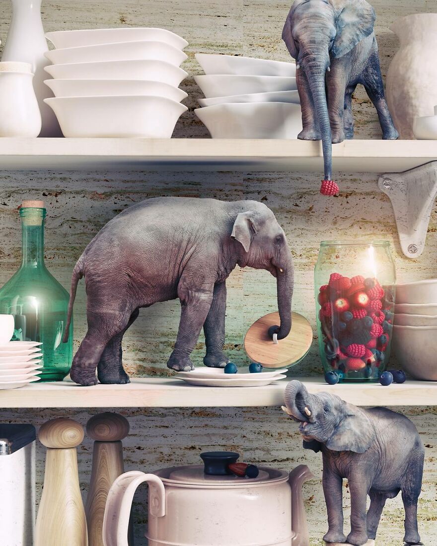 An Interior And Game Designer Transforms Popular Home Design Into Surrealist Art (32 Pics)