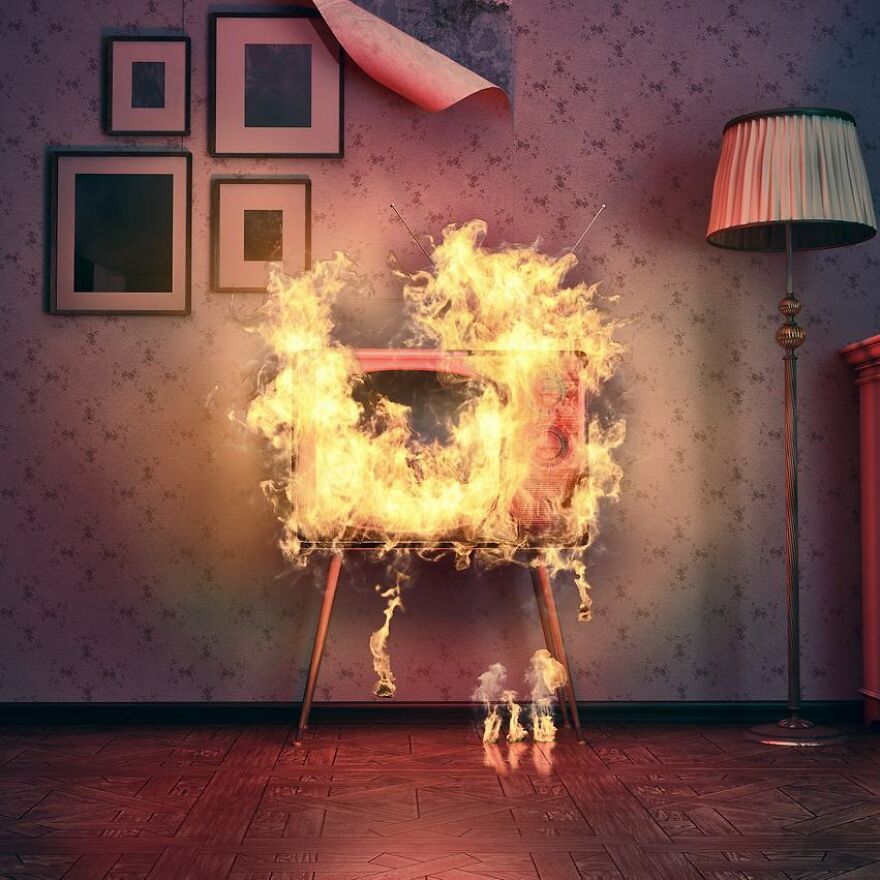 An Interior And Game Designer Transforms Popular Home Design Into Surrealist Art (32 Pics)