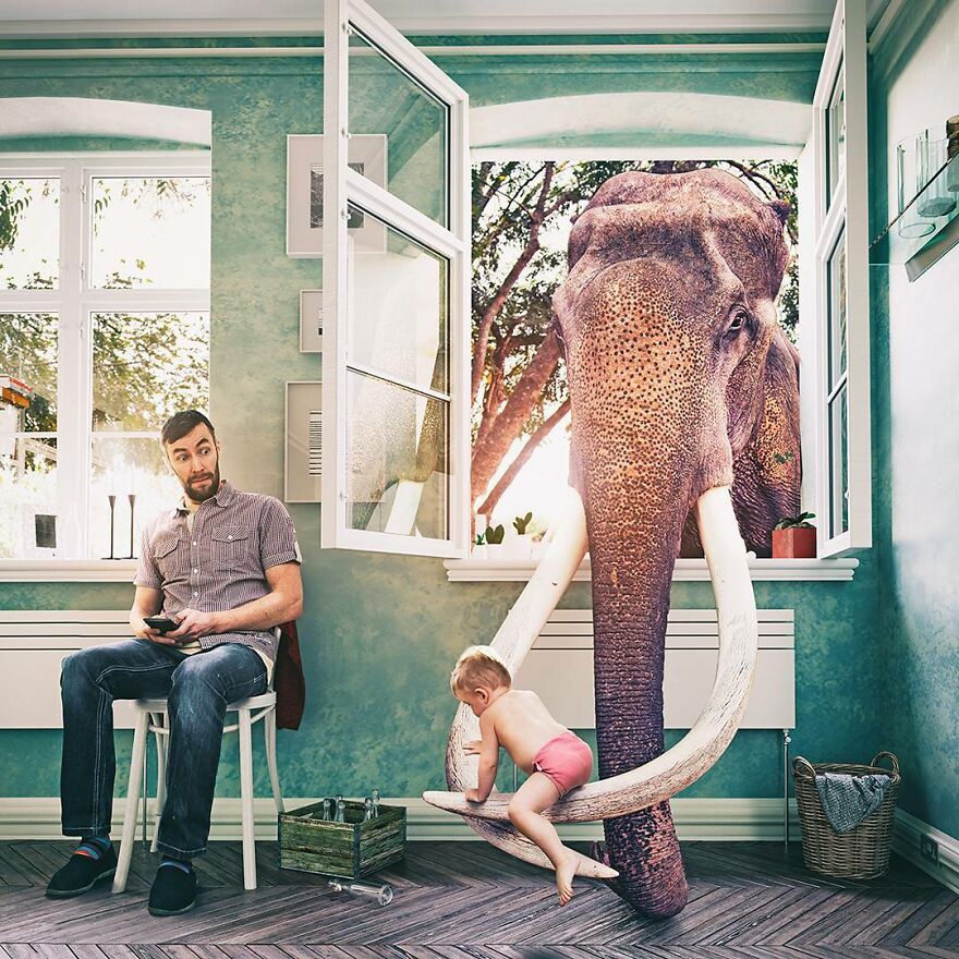 An Interior And Game Designer Transforms Popular Home Design Into Surrealist Art (32 Pics)