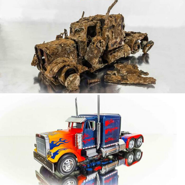 Artist Makes Unbelievable Restorations Of Vintage Miniature Cars