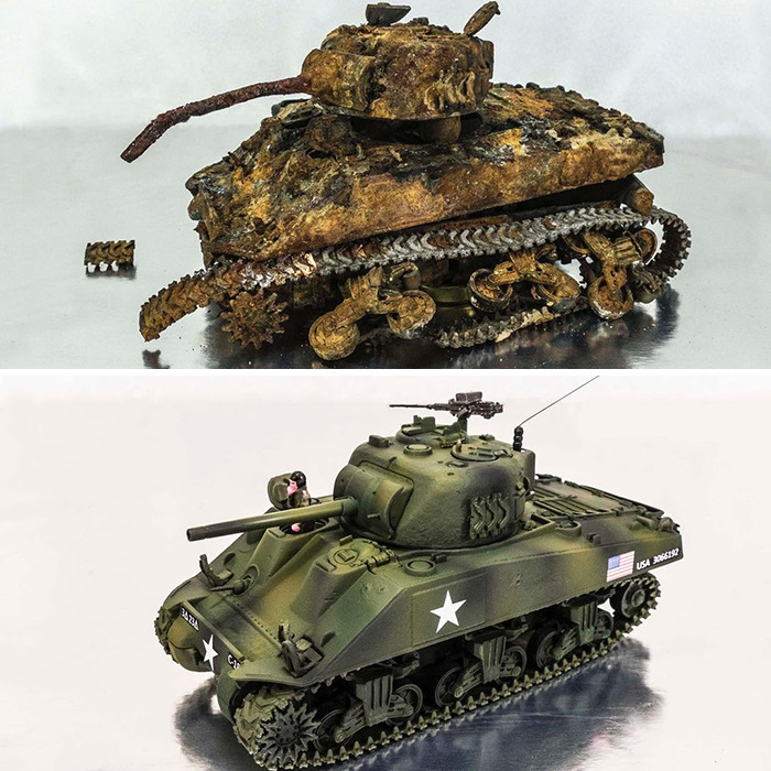 Artist Makes Unbelievable Restorations Of Vintage Miniature Cars