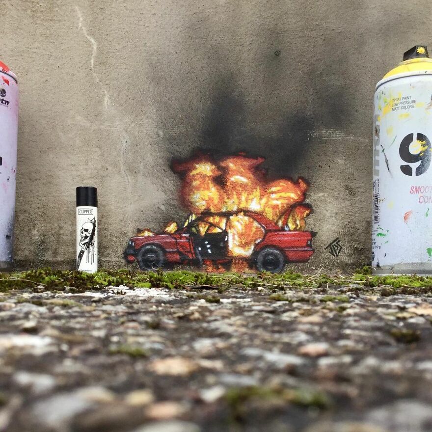 Artist Sees In His Street Art A Way To Get Away From Crimes And Drugs