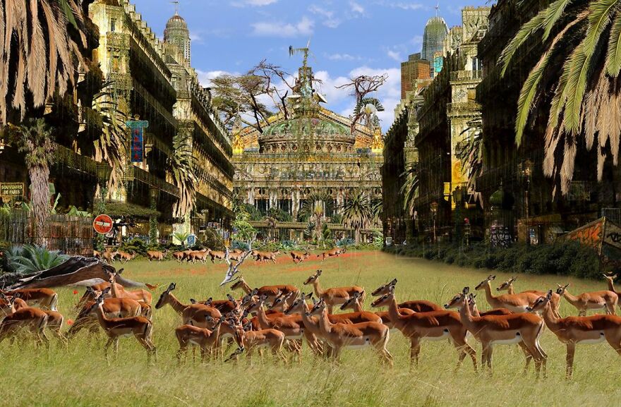 Artist Shows When Famous Cities Meet The End Of Humanity