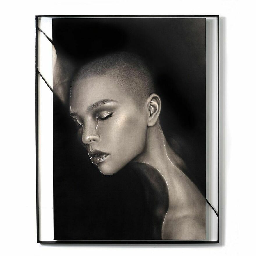 O P H E L I A II 🔴
oil Dry Brush On Clear Gessoed Belgian Linen With Custom Hand Bent Blackened Steel Frame.
40”x48”
wanted To Play Around With Framework That Is An Extension Of The Painting Itself & Have A Little Fun With Form And Convention.